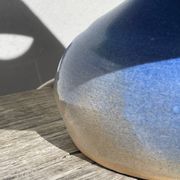 Lampe en céramique bleu vintage