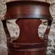 Antique wooden office chair – swivel captain's chair – walnut chair – early 1900s