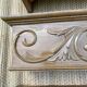 Old wooden curtain cover