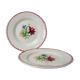 Digoin Sarreguemines 9420 carnation 2 flat plates