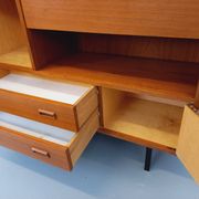 Meuble bibliothèque secrétaire de rangement vintage style scandinave