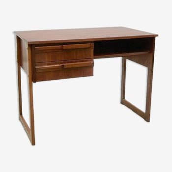 Bureau années 1960 acajou scandinave