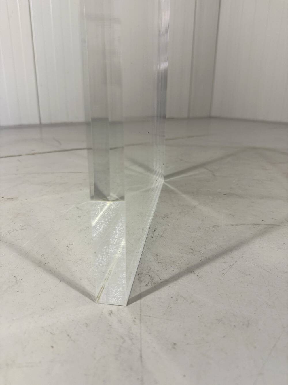 1970s Plexiglas Piano Stool / Side Table
