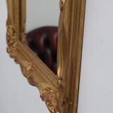 Gilded wooden mirror with leaf