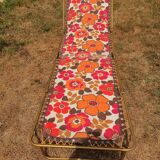 Folding bed lafuma vintage flowers