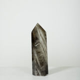 Smoked rock crystal obelisk