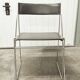 Set of 3 minimalist X line chairs by Niels Jorgen Haugesen.