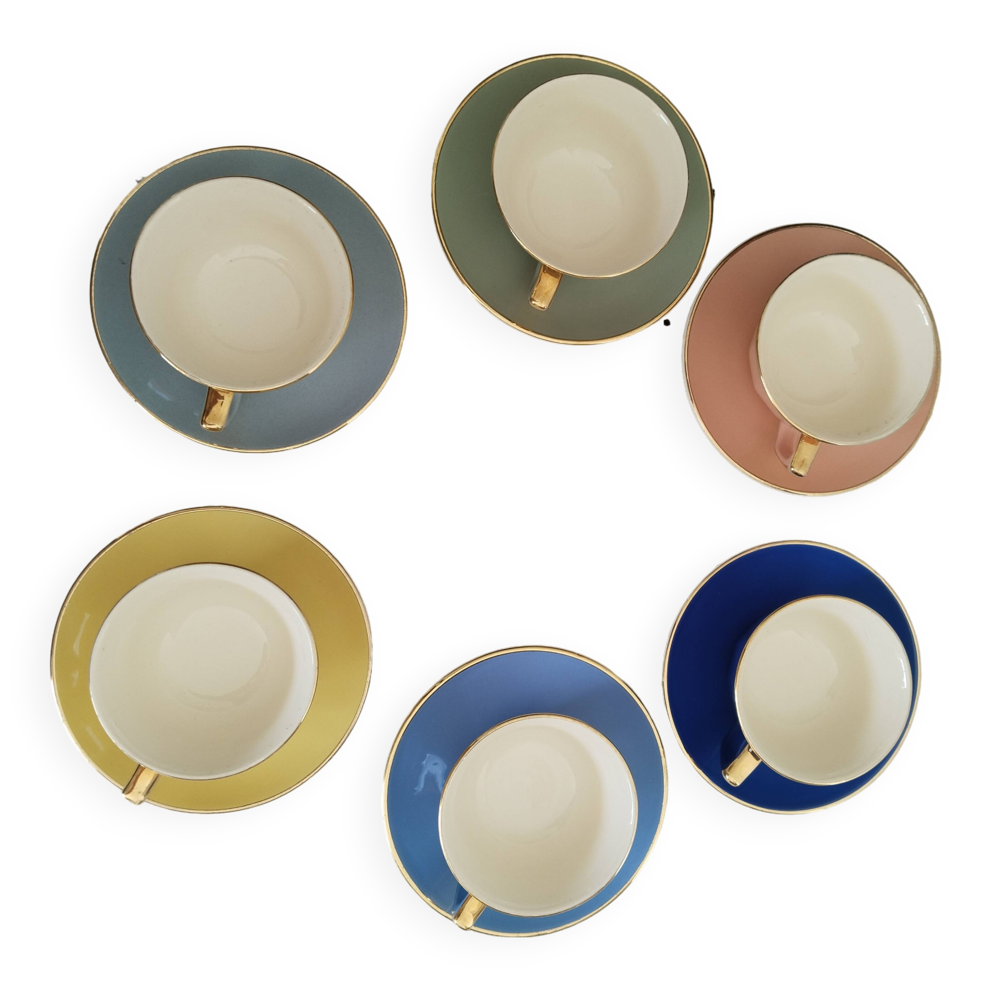 Old Villeroy and Boch coffee service, vintage French