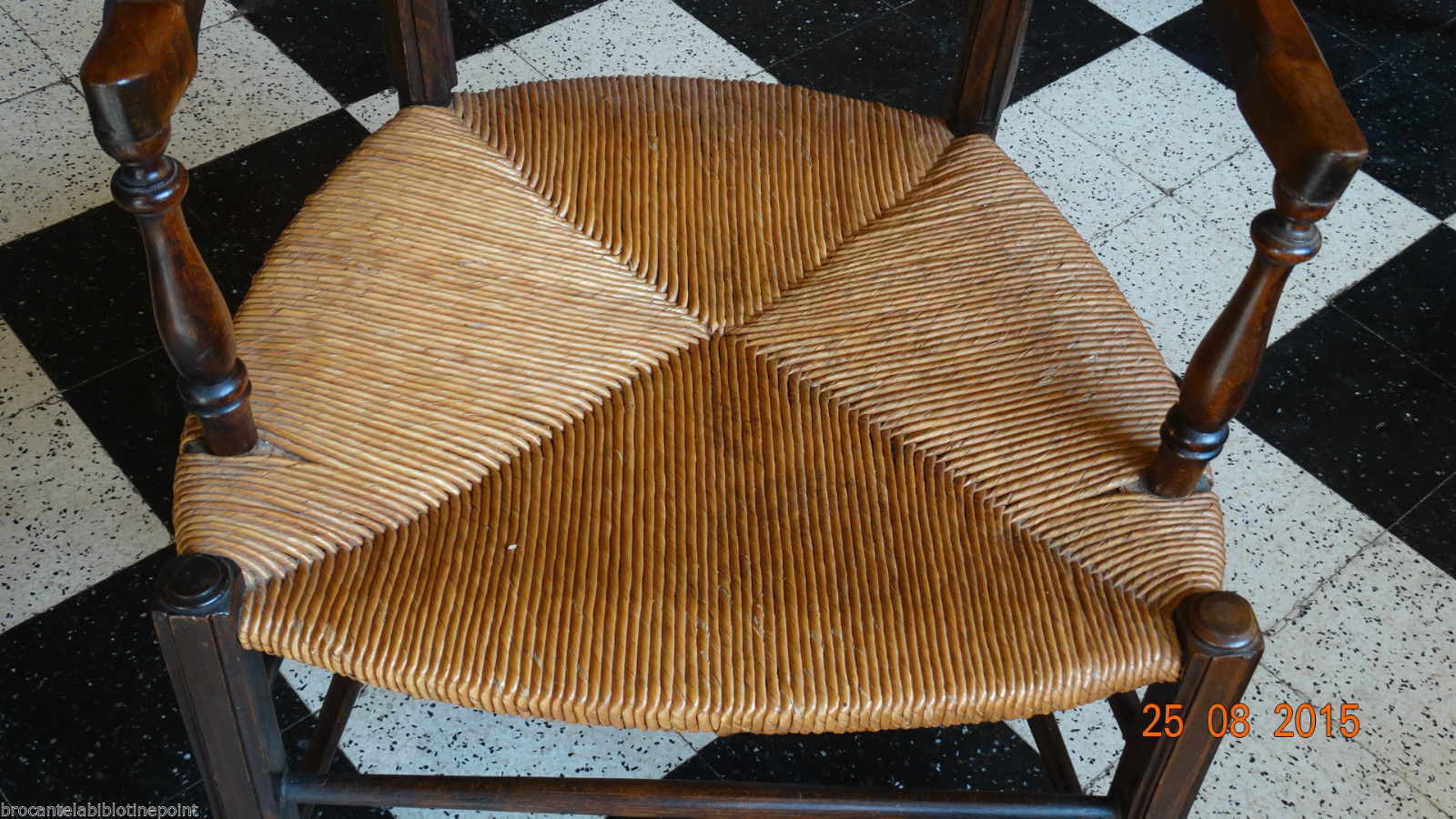 Parker former armchair walnut C. Cayelle