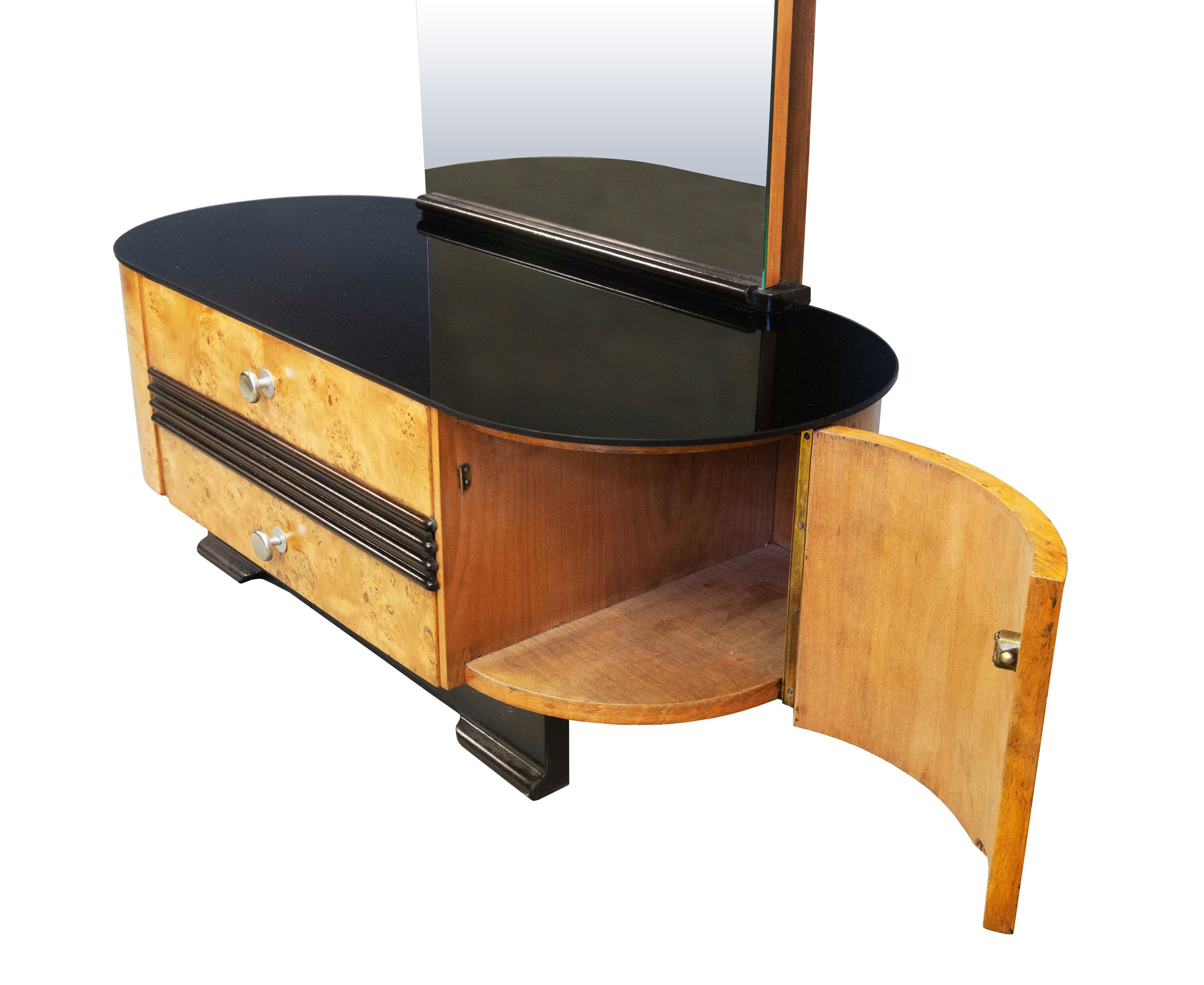 1950's mid century dressing table by Jindrich Halabala for UP Brno