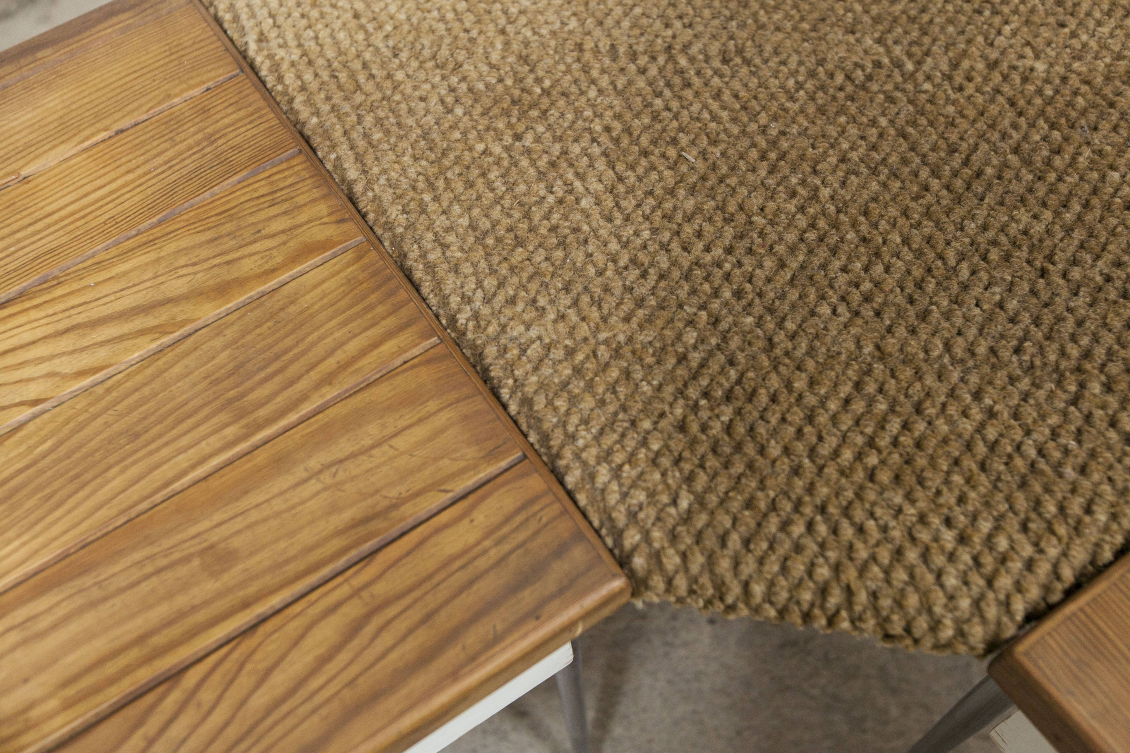 1970 wooden kitchen corner bench set