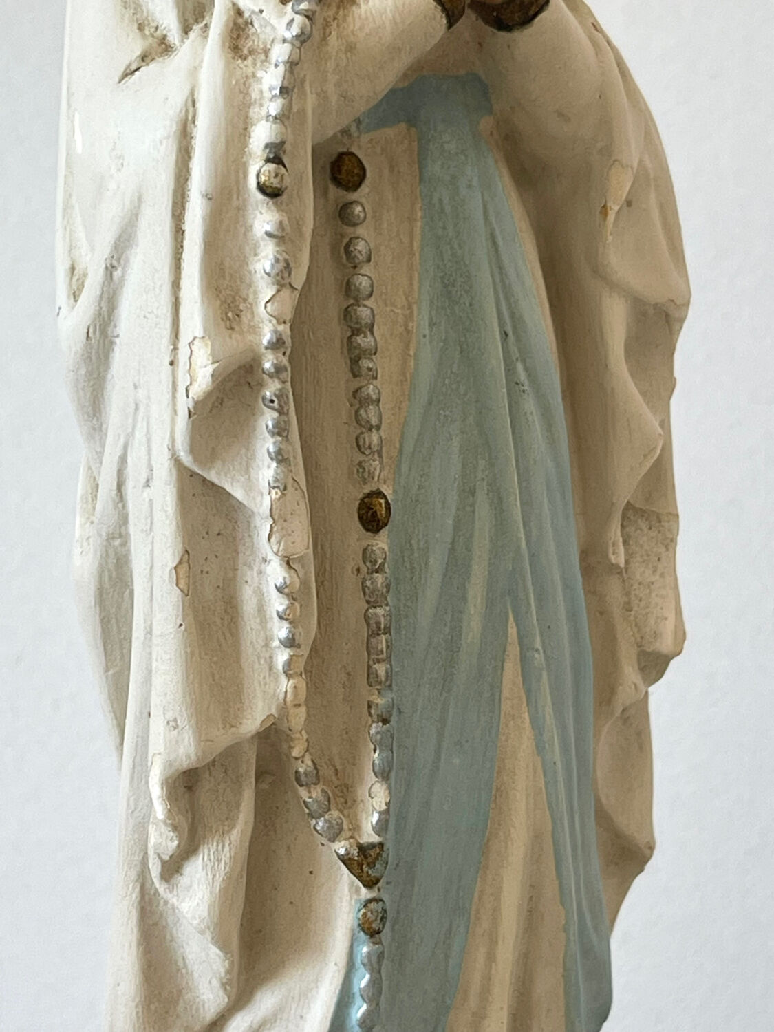 Vierge Marie polychrome 1940/1960.