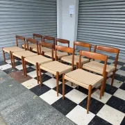 Set of 10 chairs by Henry Walter Klein