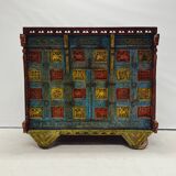Coffre de mariée antique d'Inde