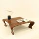 Table basse en Iroko massif par Marc Van Rampelberg