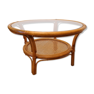 Rattan coffee table