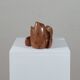 Handcrafted vintage organic-shaped marble sculpture