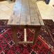 Petite table de ferme ancienne en bois massif – Patine authentique