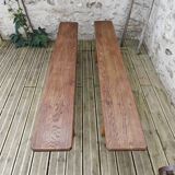 Pair of oak benches
