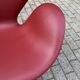 Fritz Hansen Swan chair in Indian Red leather, NEW!!!