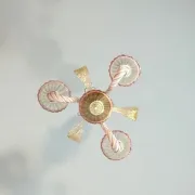 Small Venetian chandelier made of Murano glass circa 1940.