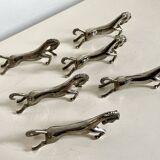 Lot de 6 portes-couteaux - cheval au galop