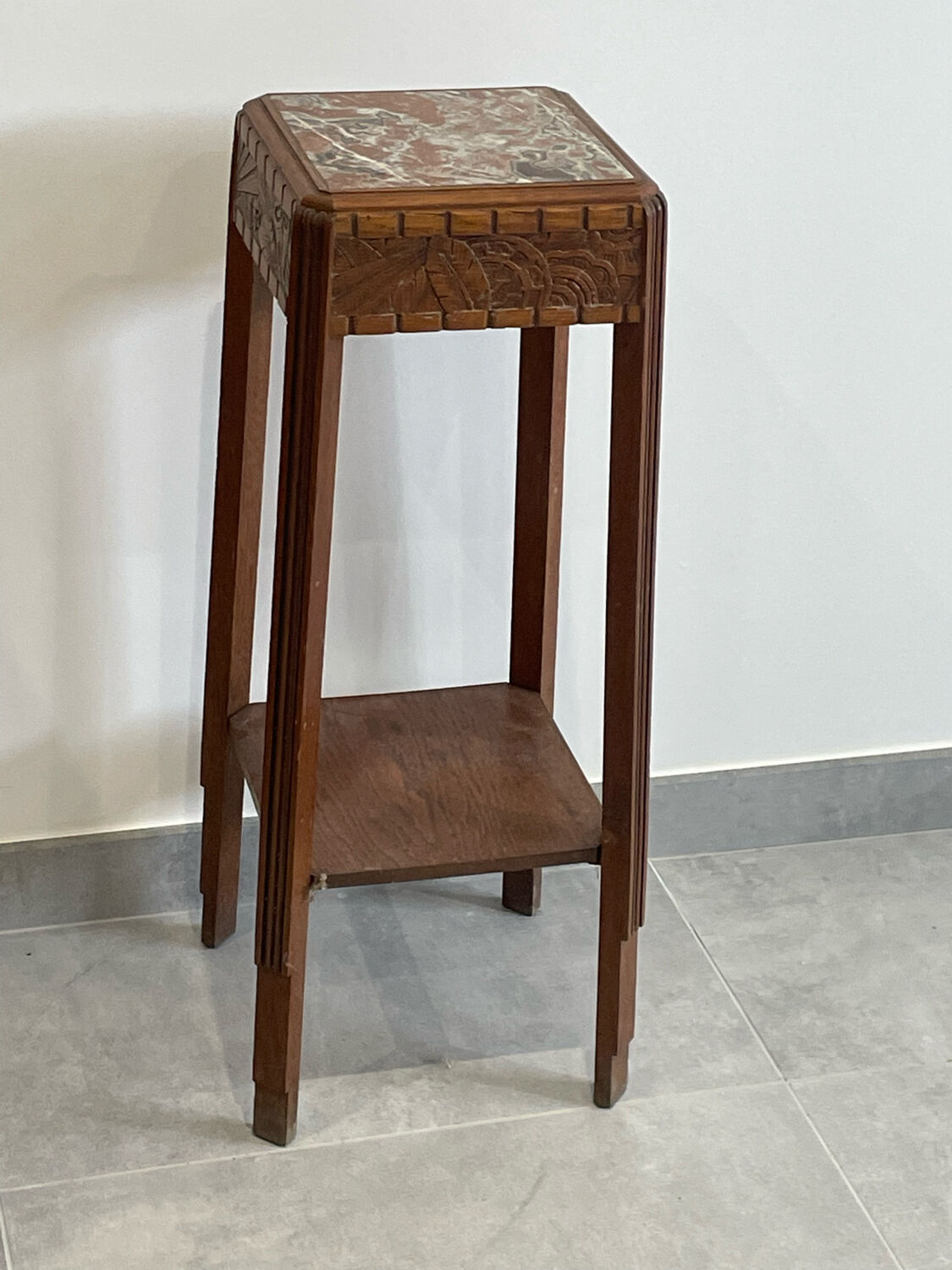 Art deco harness marble top