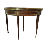Half moon table in mahogany