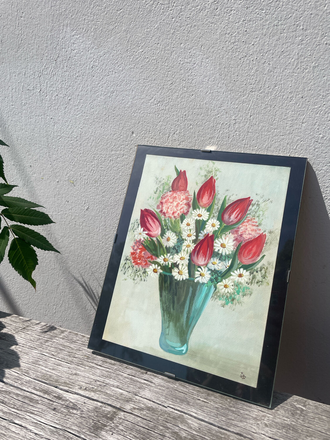 Flower bouquet painting