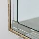Large Art Deco style beveled wall mirror with architectural arch design