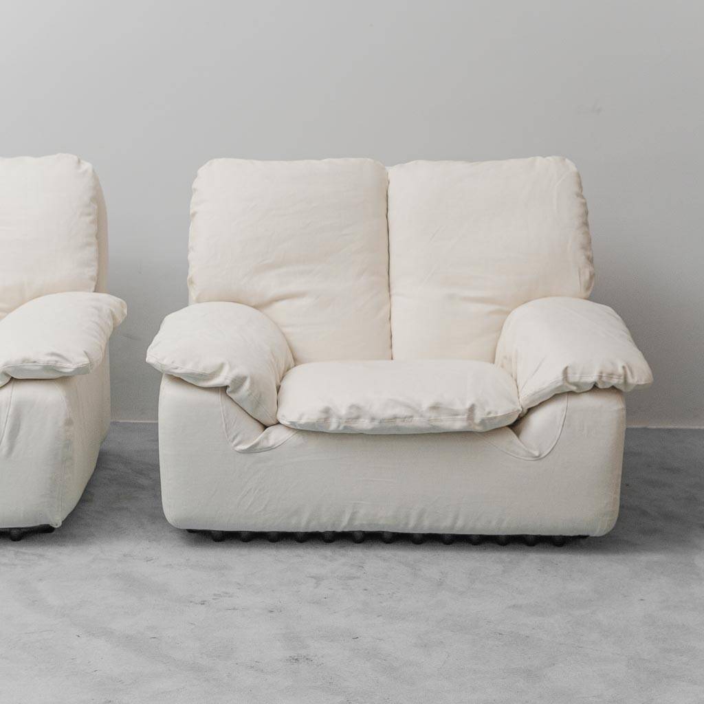 Paire de fauteuils Bonheur par Ammannati et Giampiero Vitelli pour Brunati, années 1970, vintage