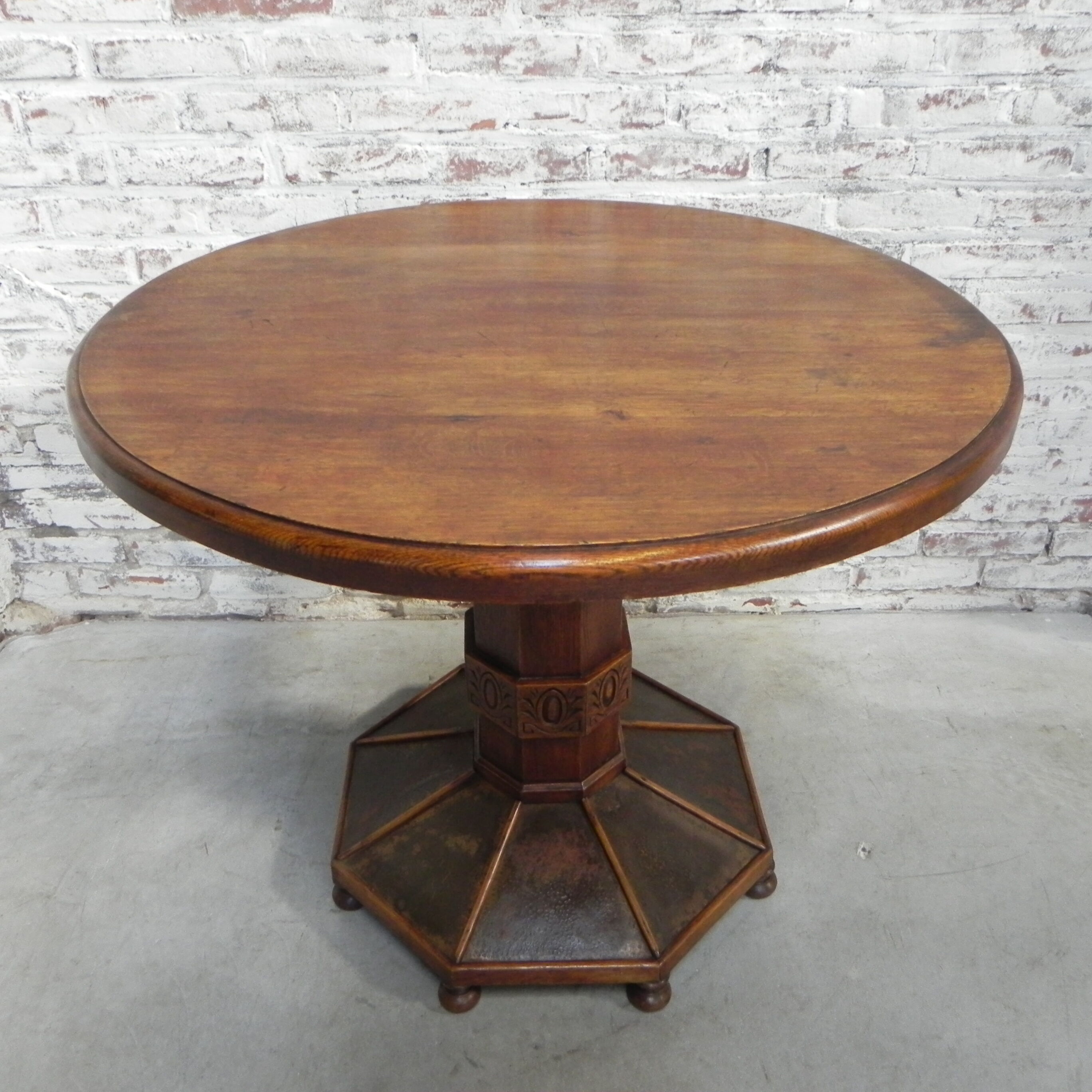Oak art deco table