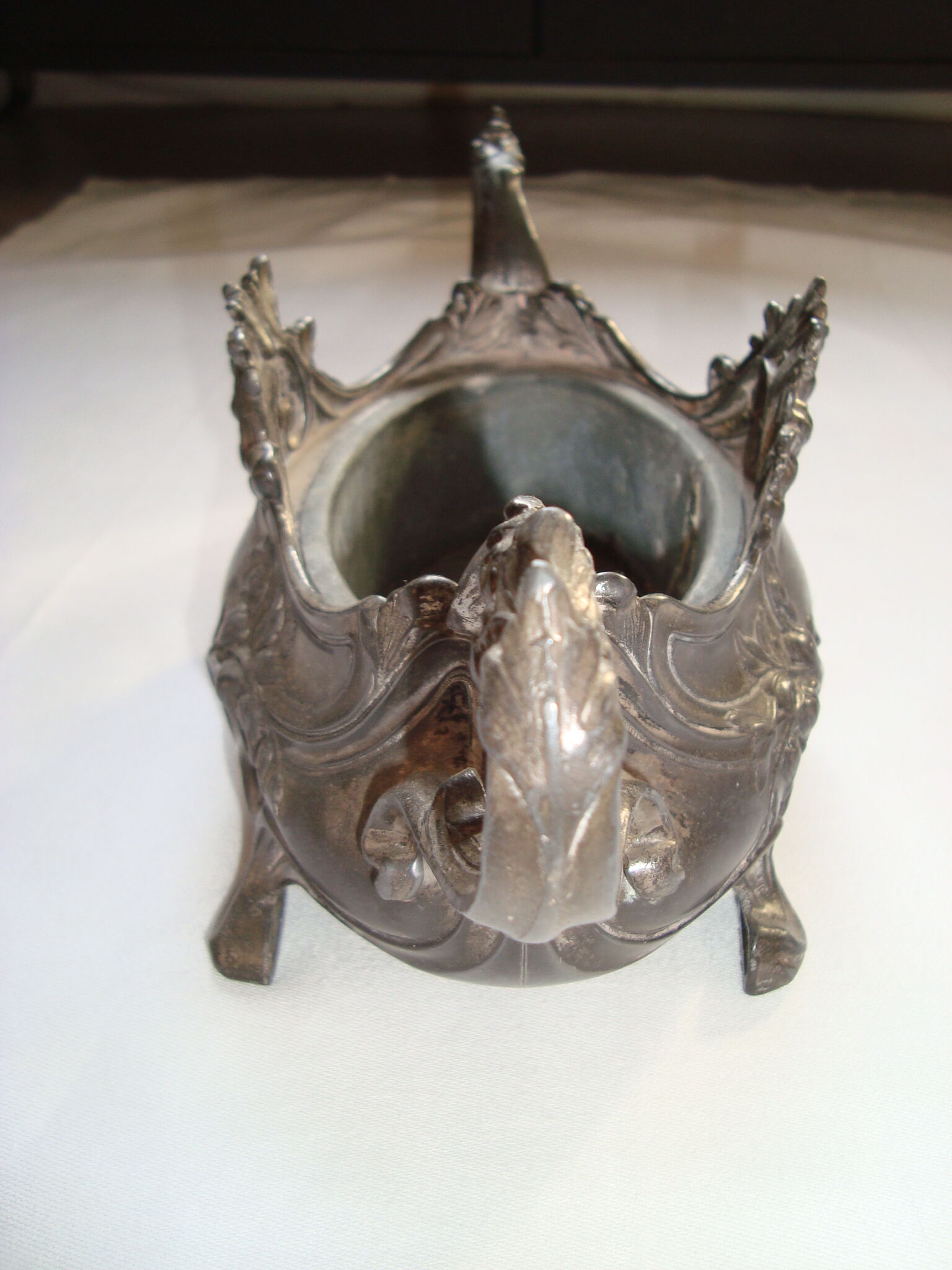 Cast Iron Planter with French Vintage Handles