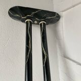 Italian style marble effect halogen floor lamp