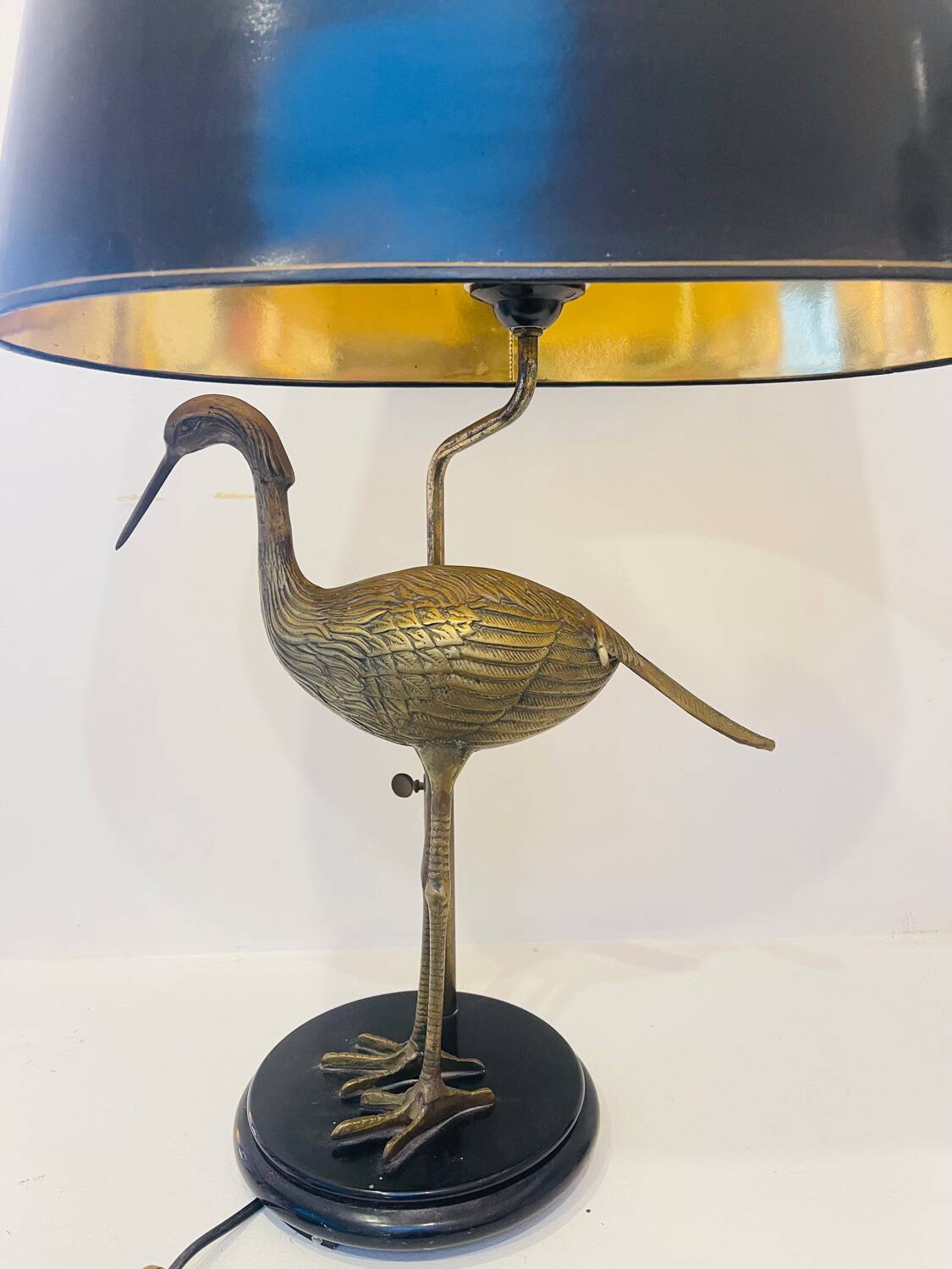 Heron lamp in brass – Maison Le Dauphin, circa 1970