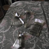 Housewife 37 pieces in silver metal by François Frionnet