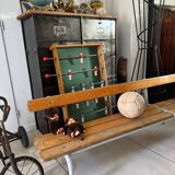 Old nursery school bench with backrest