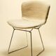 Harry bertoia 'side chair' chrome metal chair