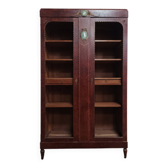 Louis XVI library in cedar burl