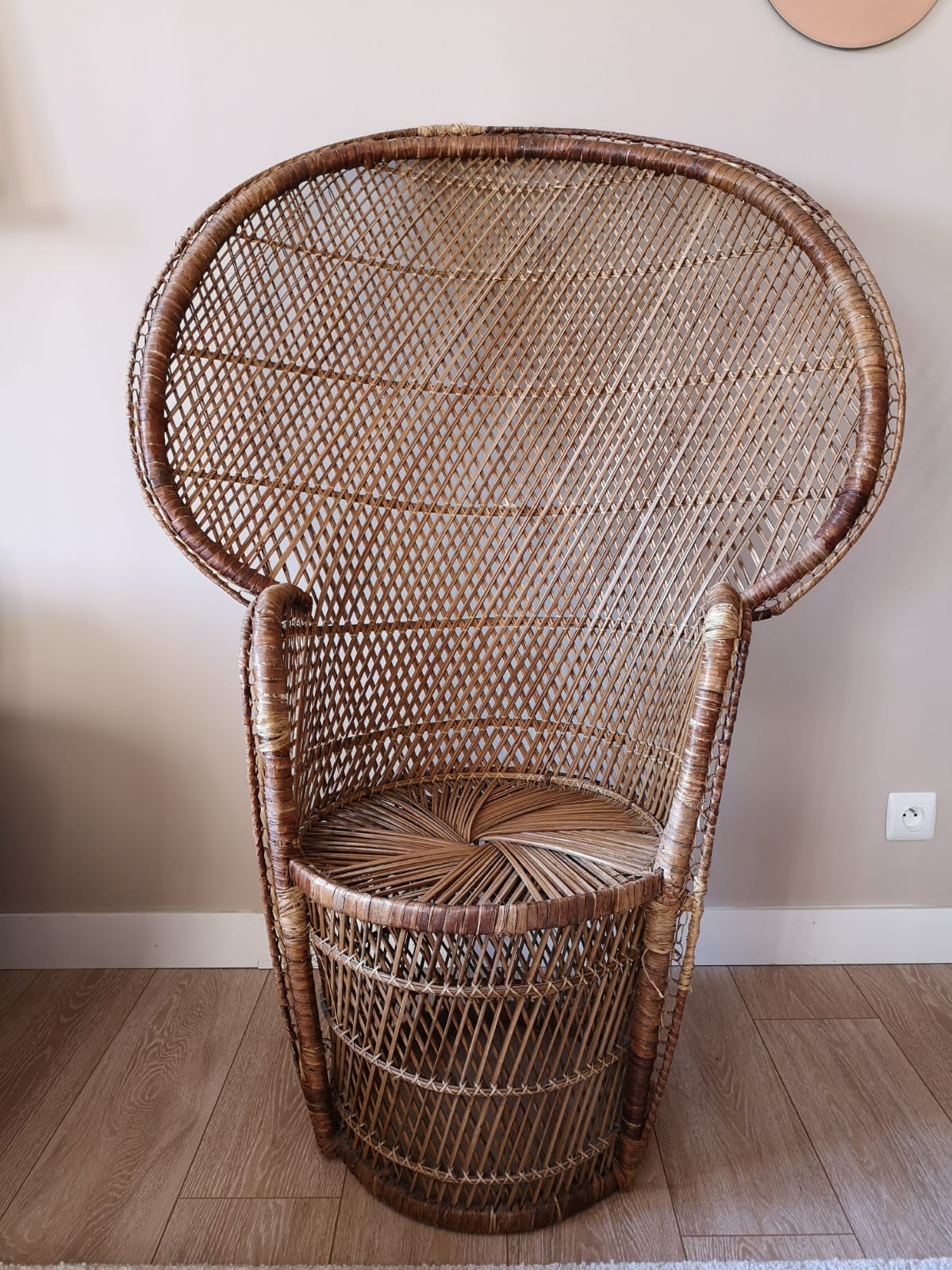 Fauteuil Emmanuelle peacock