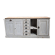 Grey patinated enfilade handcrafted.