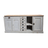 Grey patinated enfilade handcrafted.