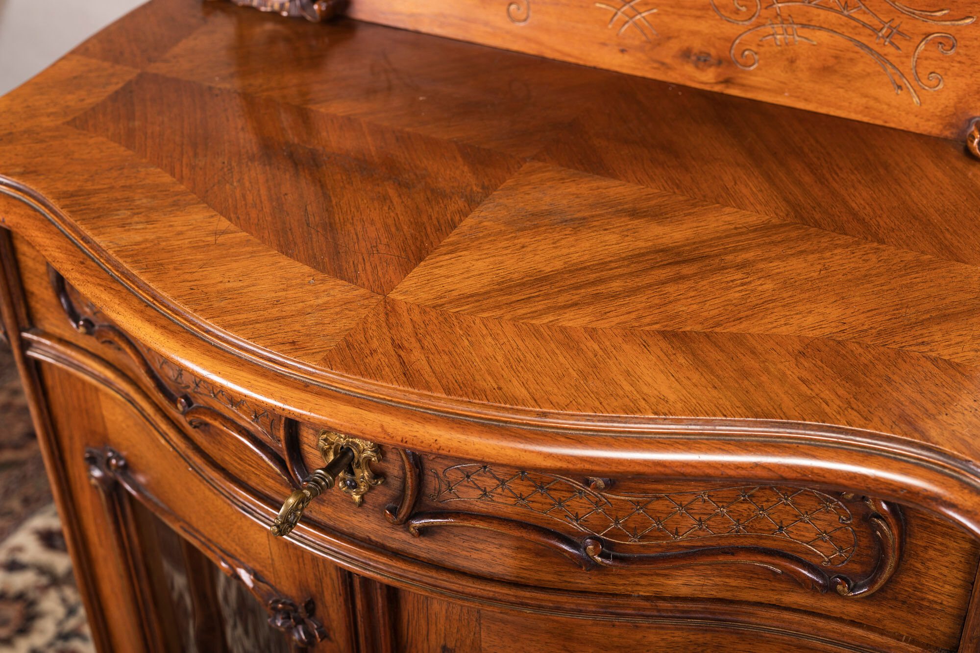 Antique Rococo Showcase, 1880s