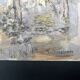 Despierre, Watercolor landscape undergrowth signed frame 20th century