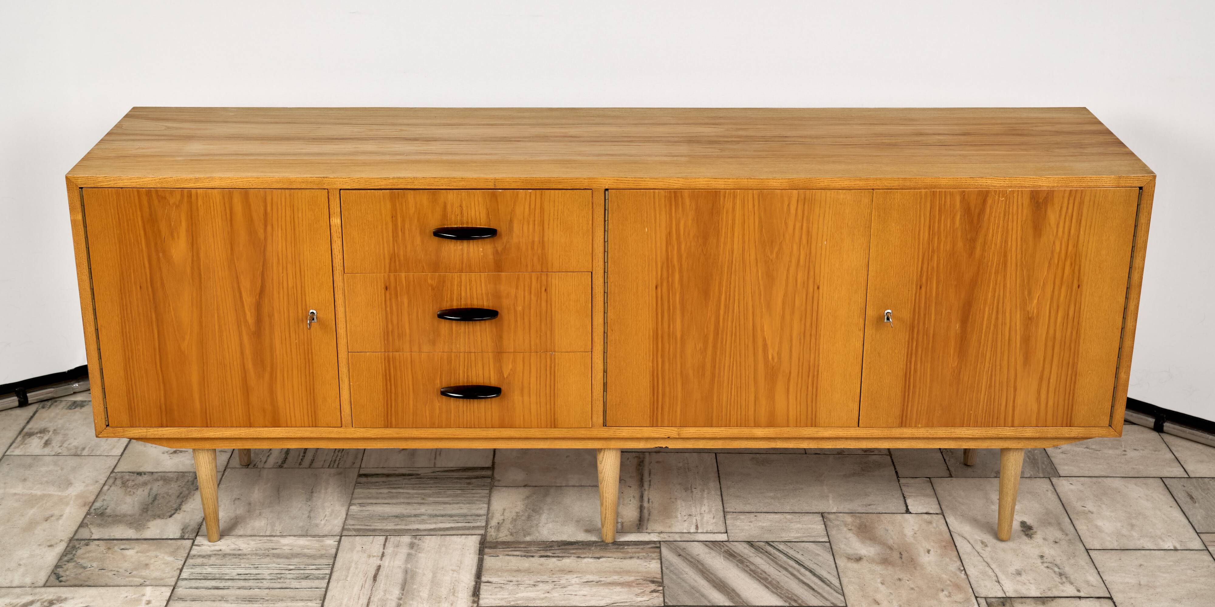 Vintage Long Sideboard, 1960s, Czechoslovakia