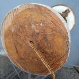 Medicis lamp carved polychrome wood ep 1940