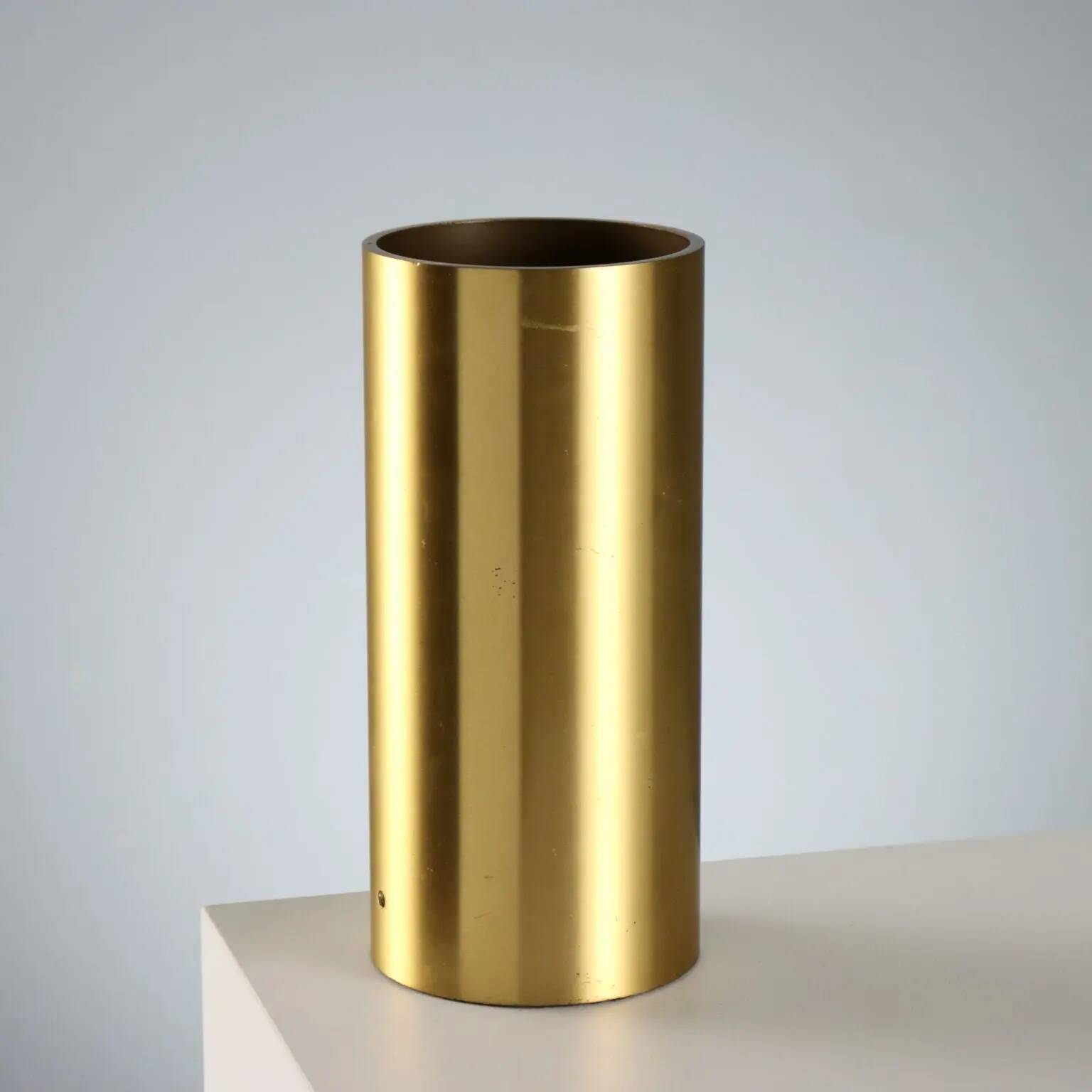 Vintage brass table lamp, minimalist design, Italy, 1960s-1970s