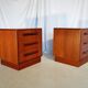 Pair of Scandinavian teak bedside tables G plan
