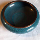 Coupe ancienne en bronze cloisonné chinois