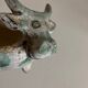 Cubist zoomorphic catchall in glazed earthenware
